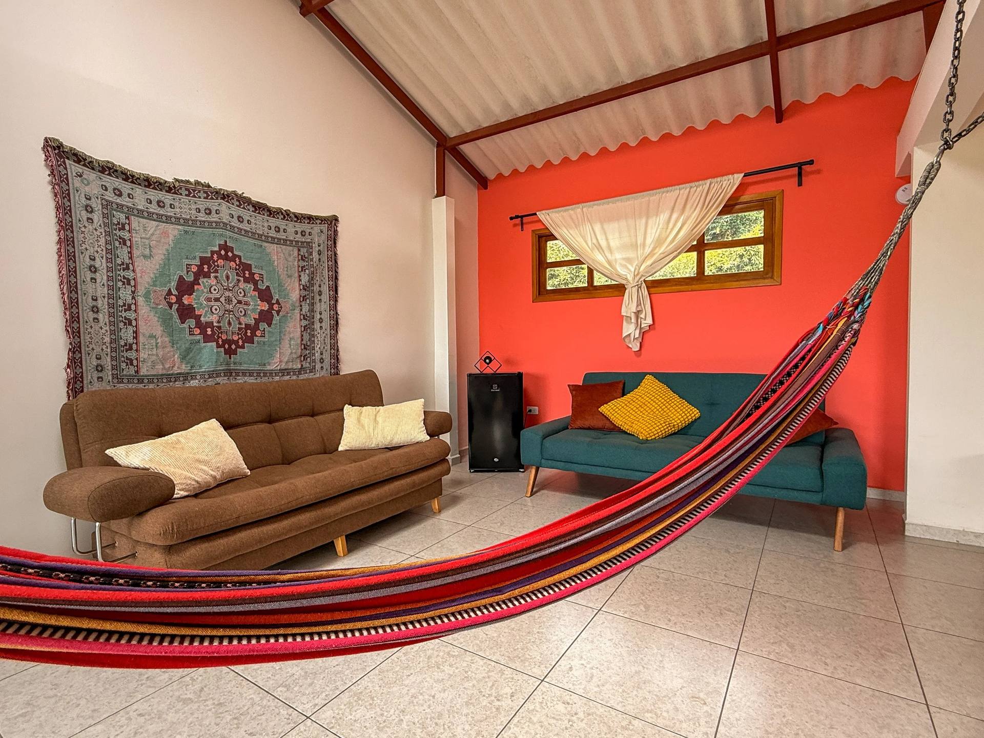 Interior of the King Suite at El Nido Andino, boutique hotel near Bogotá